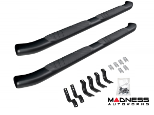 Jeep Gladiator Step Slider - Go Rhino - OE Xtreme Composite - Black - 2020+ Jeep Gladiator Step Slider - Go Rhino - OE Xtreme Composite - Black - 2020+